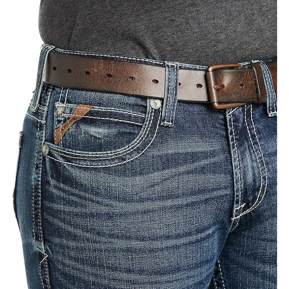 Ariat M7 Rocker Stretch Coltrane Stackable Straight-Leg Jeans for Men - 32x34 - Picture 5 of 10